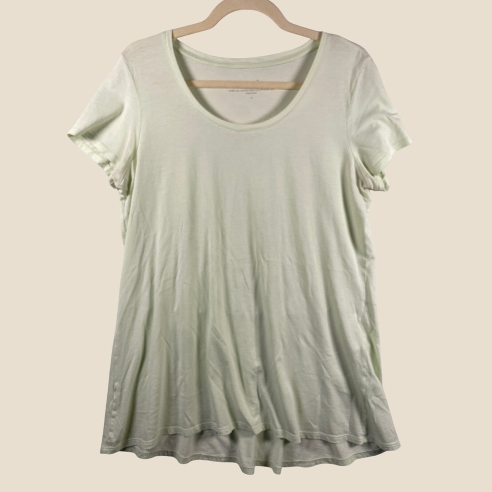 j. jill purejill 100% pima cotton scoop neck elliptical tee S a-line lightweight